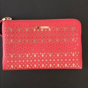 Stella and dot coral clutch